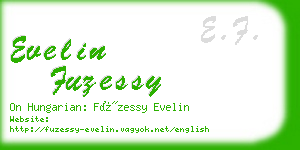 evelin fuzessy business card